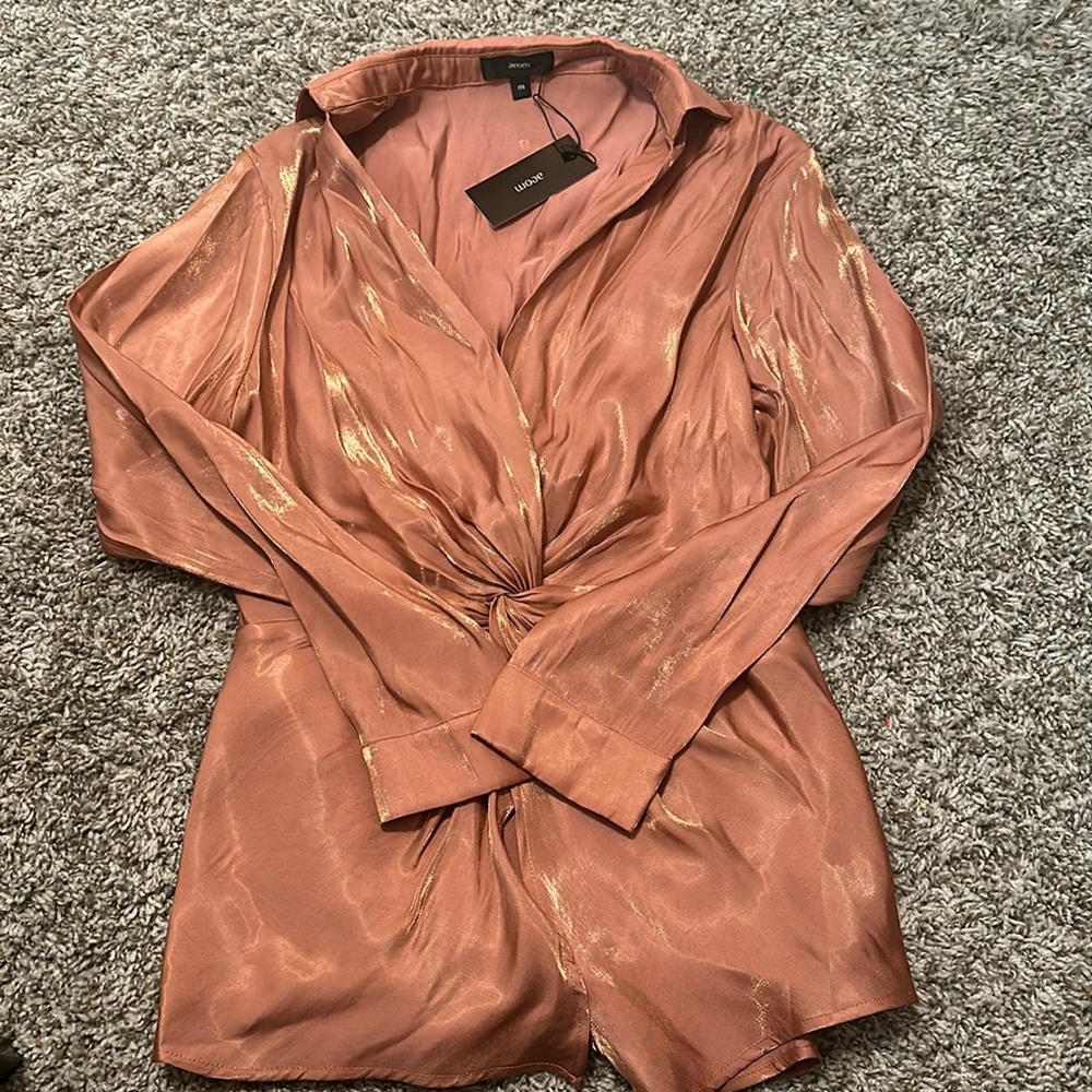 NWT peach blouse